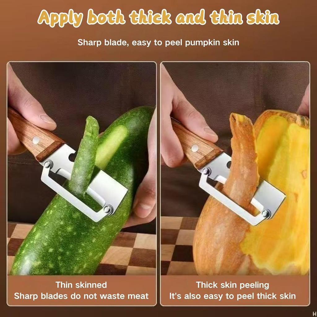 1/2/4PCS Stainless Steel Peeler with Wooden Handle for Fruit Vegetable Peeling Smooth Operation Ergonomic Kitchen Tool