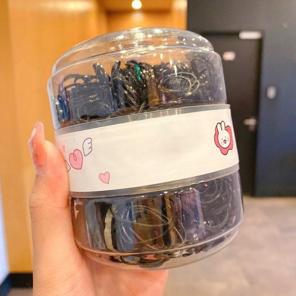 600 шт. Резинка для волос без вреда для волос, милая детская веревка для волос, модные аксессуары для волос, для малышей