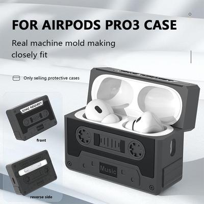 3D Ретро Дизайн Камеры Для Airpods Pro 3 Мягкий Силиконовый Прочный Защитный Чехол со Средствами Для Чистки и Карабином Для AirPods Pro 3
