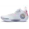 Li Ning Shadow 3 Амортизирующие Скользкие Устойчивые к истиранию Средние Баскетбольные кроссовки Мужские Стандартные Белый ABPT065-1