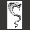 Временные татуировки наклейки для женщин мужчин черная змея водонепроницаемая поддельная татуировка