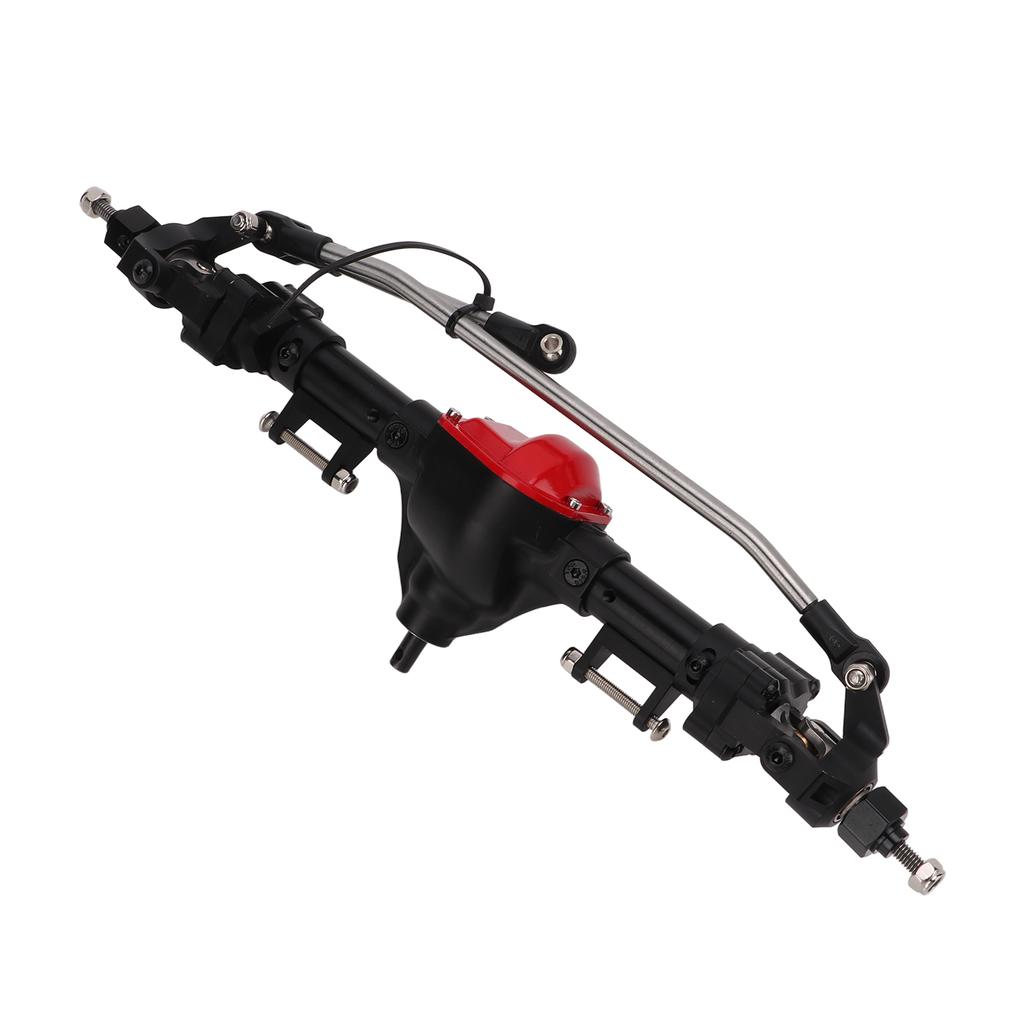 CNC Metal RC Car Front Portal Axle Set for Axial SCX10 1 10 RC Crawler Car AccessoryBlack
