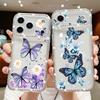 Цветные Цветы Алмазный ТПУ Чехол Для iPhone 17 Air 16 15 14 Pro Max 13 17 Pro 16e Ударопрочный Прозрачный Мягкий Чехол-Накладка