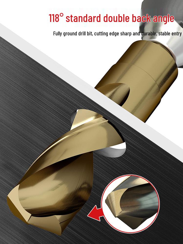 Сверло спиральное из быстрорежущей стали Bailey с уменьшенным хвостовиком для металла, железа, алюминия, нержавеющей стали