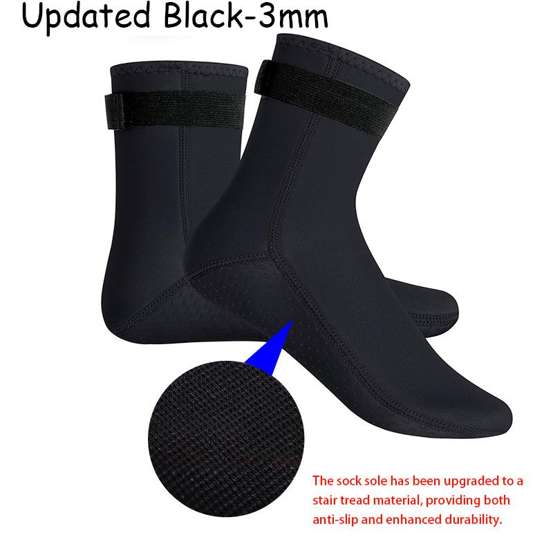 3mm 5mm Neoprene Diving Socks Teenager Non-Slip Beach Wetsuit Water Sport Scuba Snorkeling Surfing Socks Adults