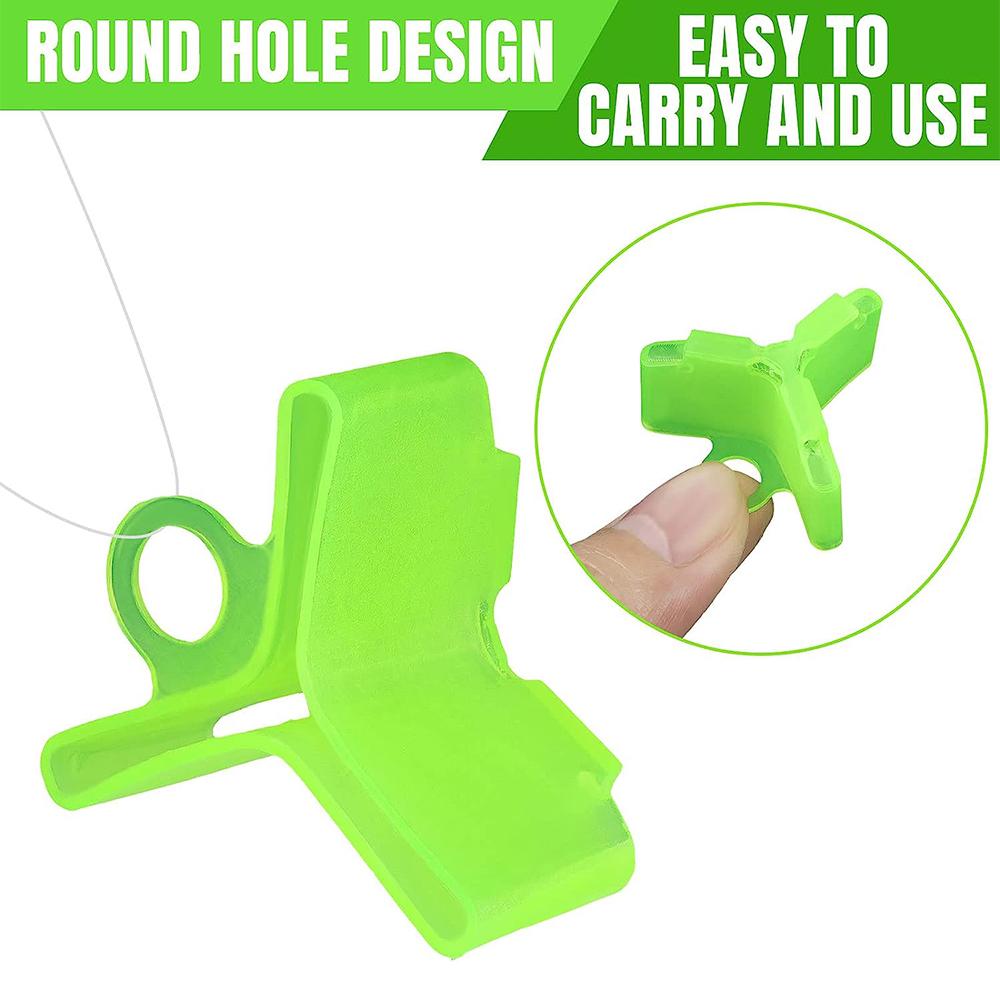 100 Pcs Fishing Hook Bonnets Treble Hook Safety Holder Covers, 5 Sizes, Green