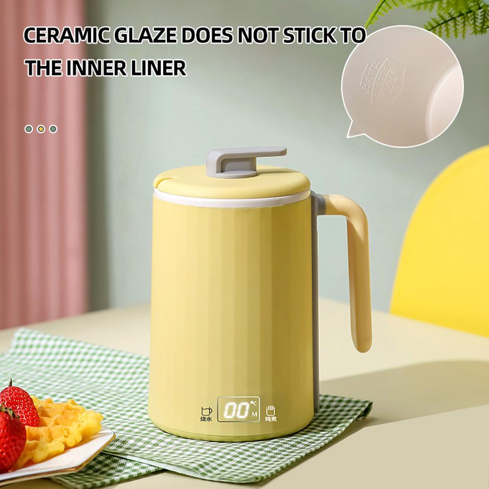 Мини-чашка для воды с электрическим подогревом из нержавеющей стали, многофункциональная чашка для здоровья, чашка с антипригарным покрытием, бытовой электрический чайник для тушения