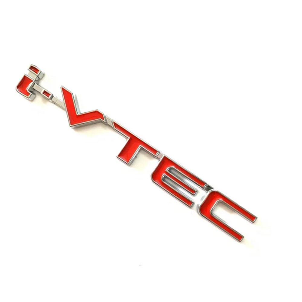 1Pc 3D Metal Alloy Letters i-VTEC Logo Badge Car Rear Trunk Sticker Emblem for Honda City Civic Accord Jazz CRV Accessories ake256