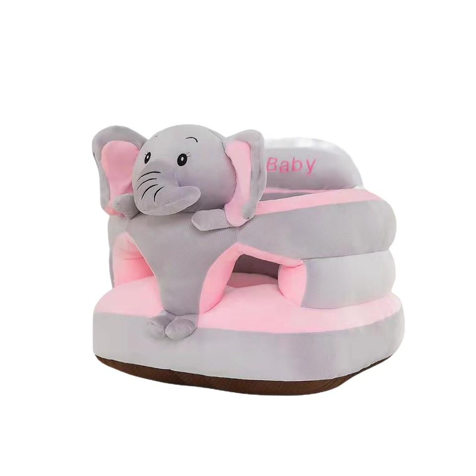 Плюшевое детское сиденье-тренажер с мультяшным рисунком: Детский безопасный диван со спинкой