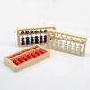 7 колонок, 5 бусин, деревянные счеты, легкие, с гладкими краями, портативные, без запаха, для детей, математический, арифметический, вычислительный инструмент, счетная рамка, образовательная для студентов