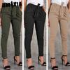 Women's Fashion Casual Solid Color Print Pants & Capris