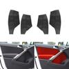 4pcs Microfiber Leather Interior Door Panel Guards / Door Armrest Cover Protective Trim For VW Tiguan 2008 2009 2010 2011