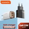 Toocki 33W GaN USB C Зарядное устройство Цифровой дисплей Быстрая зарядка Тип C Зарядное устройство для iPhone 15 14 13 12 Samsung Galaxy S23 S22 Xiaomi