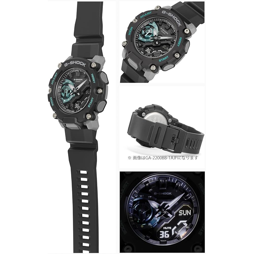 Часы Casio G-Shock (ГА-2200М-1АЖФ) со структурой Carbon Core Guard, Мужская, Черный (Официальный японский продукт)