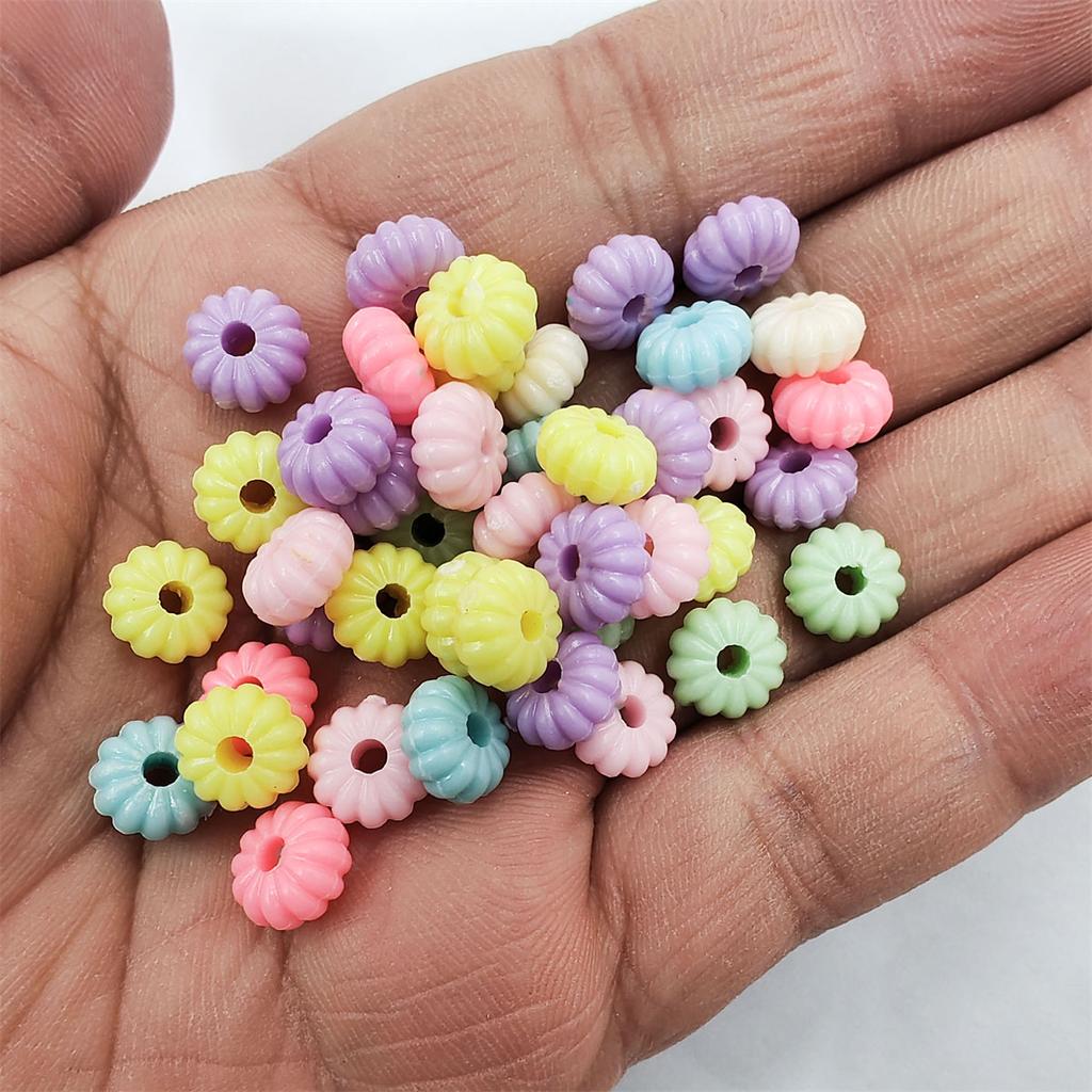 200 шт., фурнитура для ювелирных изделий, ожерелье, браслет, изготовление цветочных геометрических бусин с отверстием, аксессуары для самостоятельного изготовления, смешанные яркие цвета, свободные бусины для изготовления