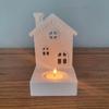 Castle House Candlesticks Resins Moulds Snow House Candle Holder Silicone Molds DIY Castings Moulds for Home Decorations
