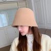 New Hat Women's Fashion Autumn and Winter Korean All Match Fisherman Hat Solid Color Warm Basin Hat Temperament and Face Small Bucket Hat