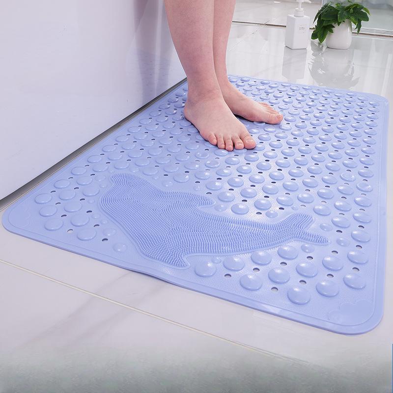 Коврик для ванной комнаты с противоскользящим покрытием Коврик для душа в ванной комнате Водонепроницаемый коврик для ног с защитой от падений Коврик для туалета с присоской