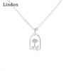 Женское ожерелье Lindon, кулон из медного сплава, циркон, модный подарок