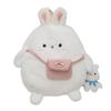 Plush Stuffed Plush Rabbit Backpack Large Capacity Plush Book Bag Bunny Crossbody Bag  Girls