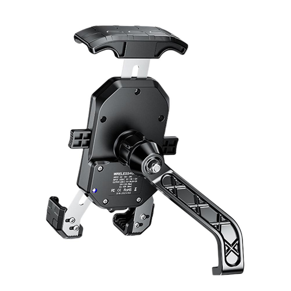 15 Вт беспроводное зарядное устройство держатель для телефона на мотоцикле USB QC2.0/3.0 держатель для сотового телефона поддержка телефона на мотоцикле для электровелосипеда мотоцикла