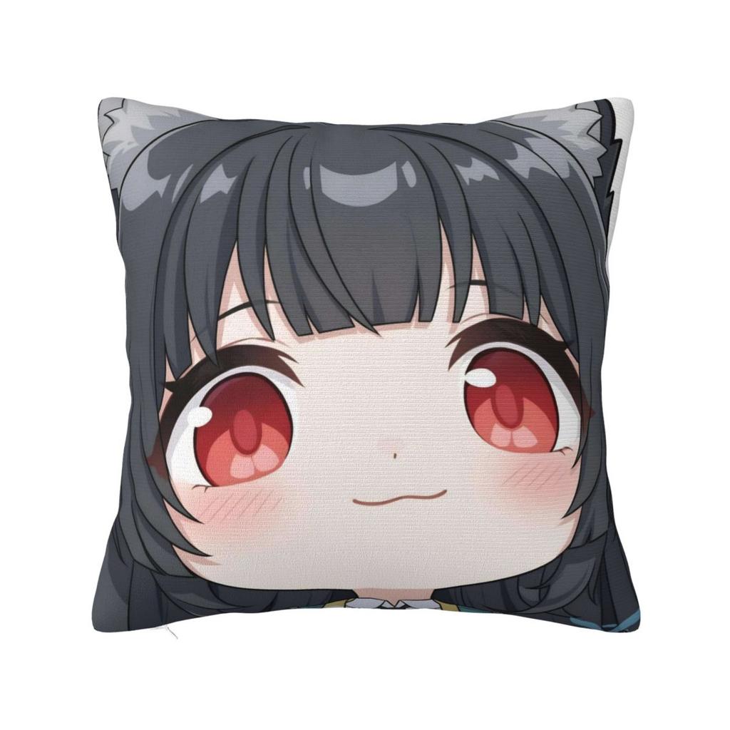 Cute Q Version Zzz Ellen Nicole Miyabi Pillow Cover Square Pillow Case Cushion Cover Kawaii Graphic Pillowcases Home Decor