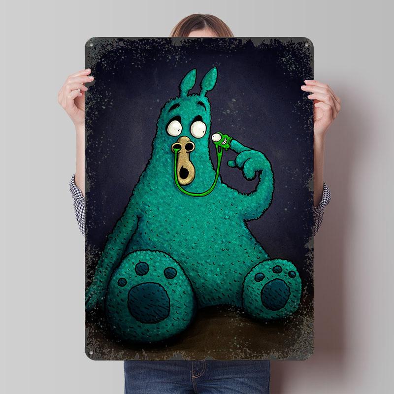 Mess Poster Customized Wall Art Vintage Metal Signs Retro Tin Plaque for Man Cave Interior Decoration Living Room Decor Men Home
