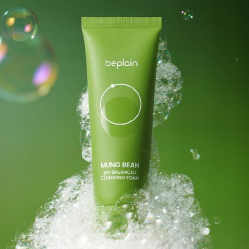 BEPLAIN Greenful pH-сбалансированная очищающая пенка 80 мл – Мягкое ежедневное средство для умывания