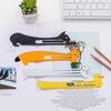 Металлическая линейка для закладок, мультяшная форма, очаровательная, высокая прочность, не легко деформируется, измерительная шкала, линейка, школьные принадлежности