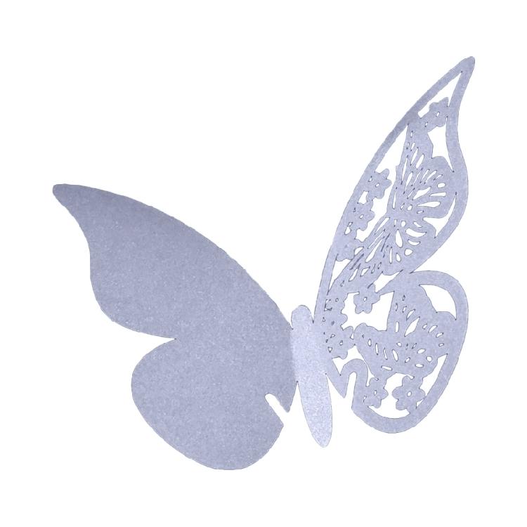 Place Card Butterfly 100pcs Name Wine Glass Cup Glass High Feet Cup Decoration
