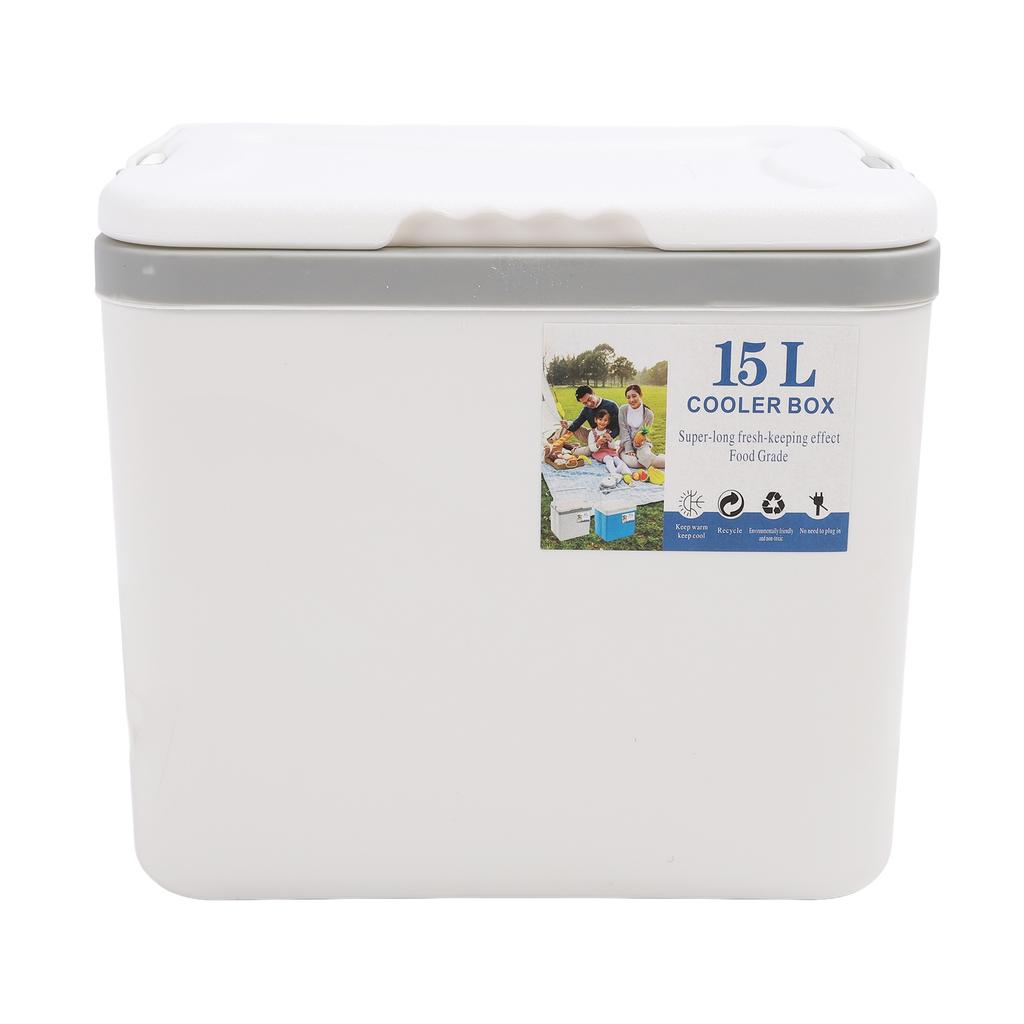 15L Insulated Portable Cooler Professional Lasting Cooling Insulation Hard Cooler Box for Outdoor Picnic Fishing Commercial Stall