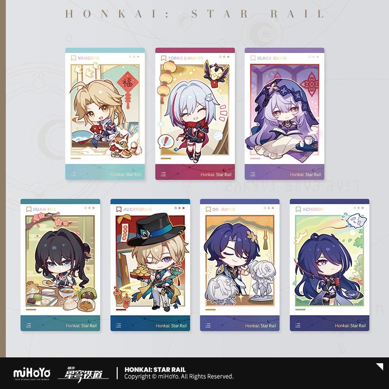 Sunsyea Honkai Star Rail Официальный мерч miHoYo Оригинальный Аутентичный XCHS 1 Серия Значок Брелок Карточки Dr. Авантюрин Ratio