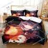 Anime Character Cute Kuma Kuma Kuma Bear Bedding Set Full/Queen/King Size Duvet Cover Pillowcase Kids Adult Soft Home Textile