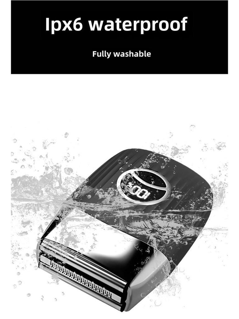 Мужская аккумуляторная моющаяся электробритва с тремя лезвиями