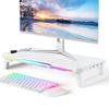 Эргономичная RGB подставка для ноутбука: Беспроводная зарядка, Регулируемая высота, Не требует сборки