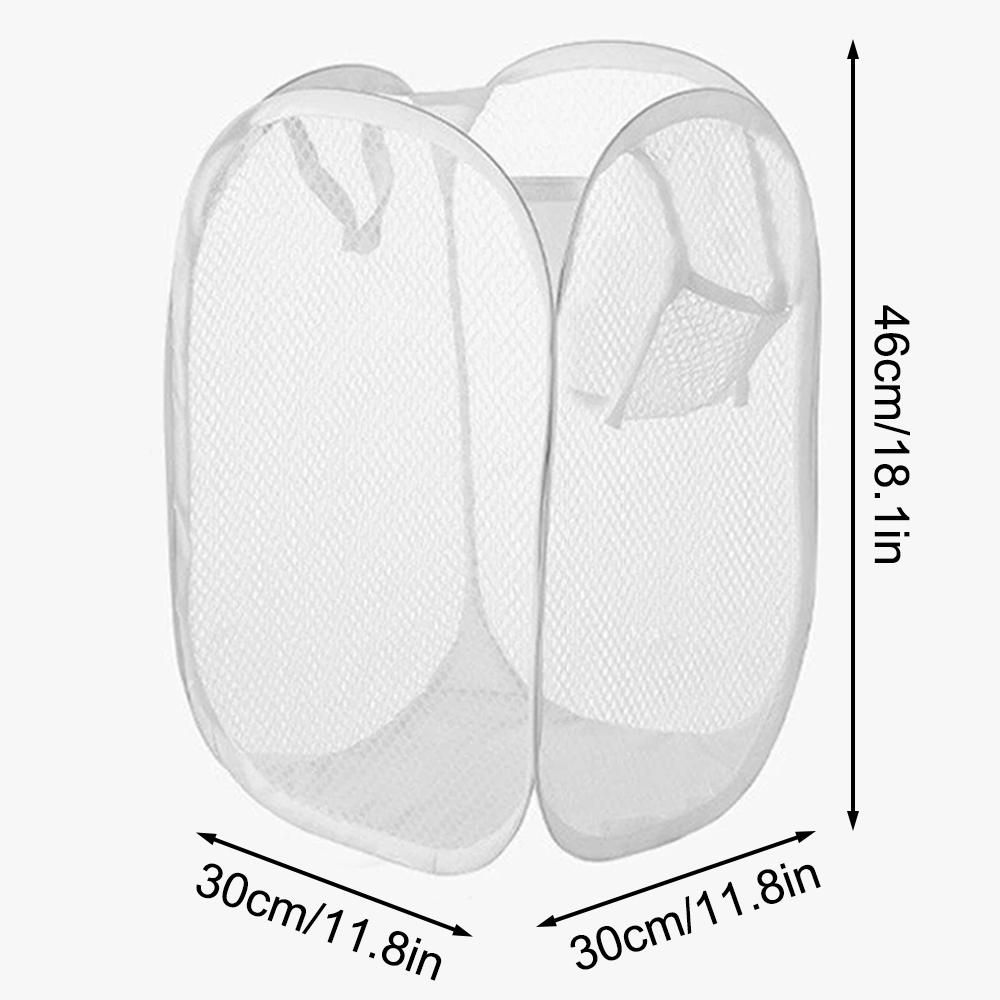 Складная сетчатая корзина для грязного белья, однотонная простая корзина для хранения, корзина для грязного белья, бытовая корзина для белья, разное