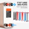100 Plate Heat Exchanger 4*1-1/4" MNPT Ports 5"x 12" Brazed 316L St. Steel
