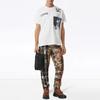 Burberry T-Shirts Men's White Crew Neck Moderate 80313111