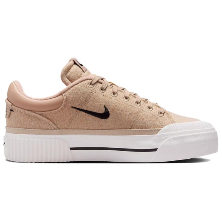 New Nike Court Legacy Lift Hemp Sail Sanddrift Black Women's FZ2606-200