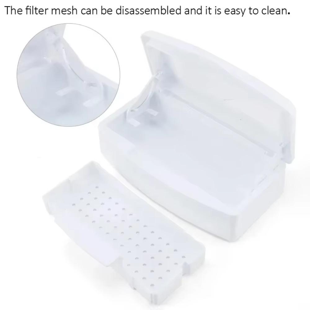 Storage Box Nail Sterilizer Tray Detachable Manicure Implement Sanitize Tool Nail Art Salon