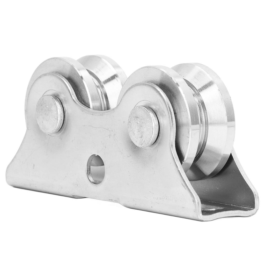 Groove Wheel V Shaped with Bracket 45 Steel for Inverted Track Rolling Sliding Gate