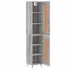 Highboard Gray Sonoma 34.5 x 34 x 180 cm Engineered Wood