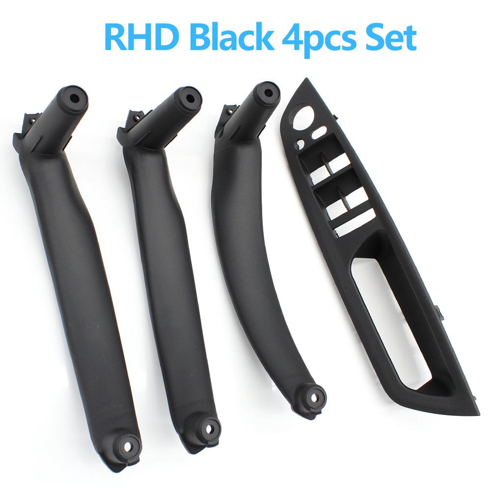 4pcs Set LHD RHD Interior Door Armrest Pull Handle Cover Trim Replacement For BMW X5 X6 E70 E71 E72