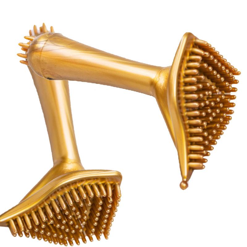 Массажная щетка Meridian Brush Антицеллюлитная треугольная массажная щетка для похудения тела