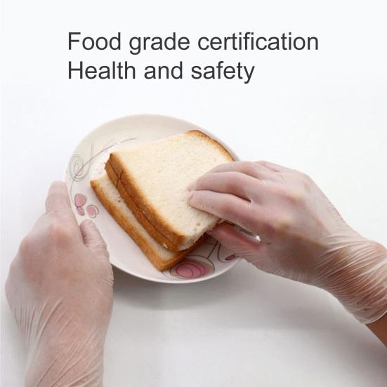 100/200Pce/Bag Universal Disposable Gloves Waterproof Daily Use Food Handling Plastic