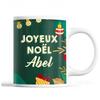 Mug - Noël Abel Vert - Ceramic - Printed Front/Back - 325 Ml