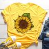 Women's T Shirt Sunflower 3d Print T-shirt Women Fashion Short Sleeve Tops Tees Women Tops Floral Camiseta Y2k Clothes Flower