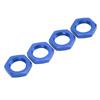 4PCS 17mm Aluminum Alloy Wheel Hex Hub Nut for 18 RC Model Car Upgraded AccessoryBlue