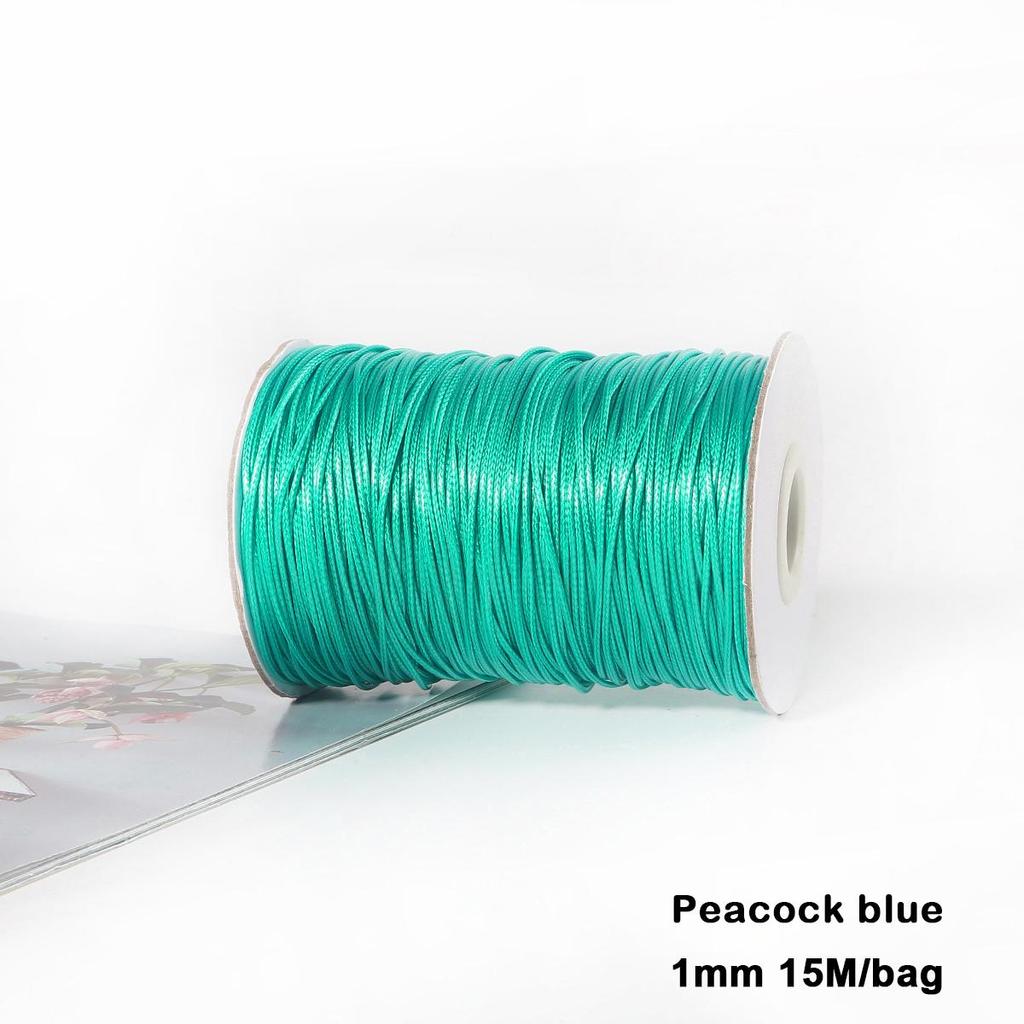 Разноцветные вощеные хлопковые шнуры для макраме, ювелирные бусины, изготовление ювелирных изделий своими руками