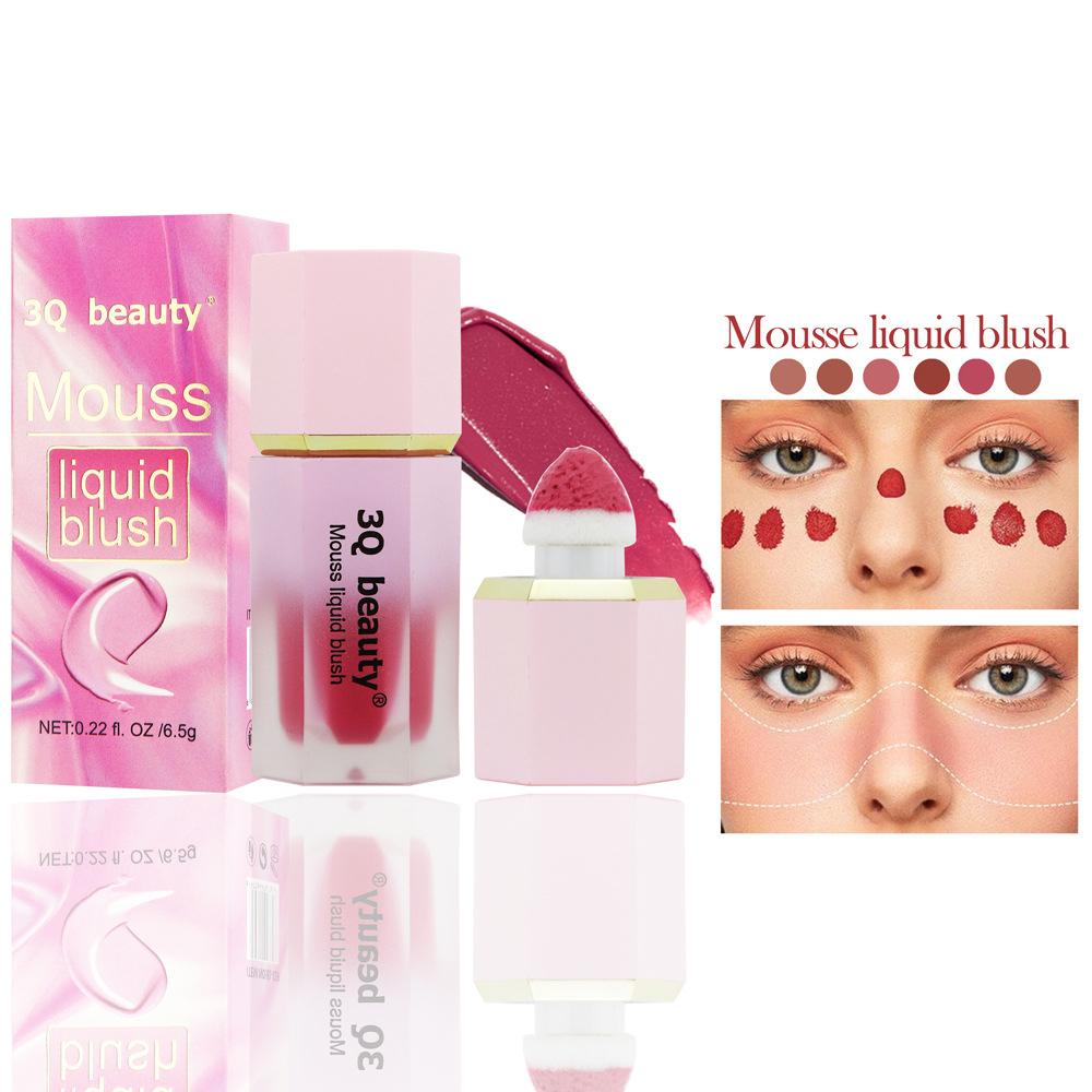 Жидкие румяна, одноцветные, шелковистые, кремовые, увлажняющие, естественное осветление и контуринг, инструмент для макияжа телесного цвета